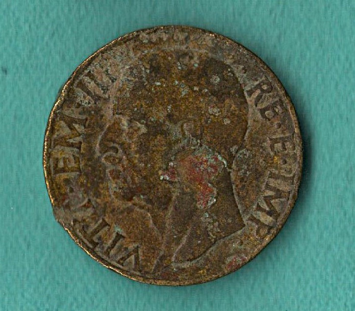 COIN 1940 FASCIST ITALY 10 centesimi KM74a Aluminum-Bronze