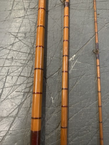 ALLCOCK SAPPER 9’6” 3 PCE SPLIT CANE TROUT/SEA TROUT FLY FISHING ROD WITH BAG - Picture 10 of 16