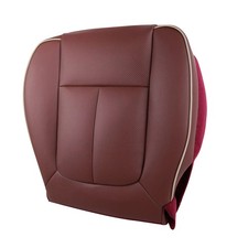 Wine Red Driver Side Bottom Leather Seat Cover For Ford F150 King Ranch 09-12