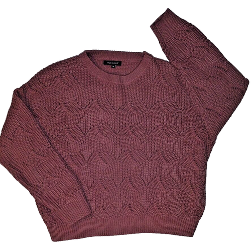 Simply Southern Women's Knit Rose Pink Sweater Long Sleeve Size M - Picture 2 of 5