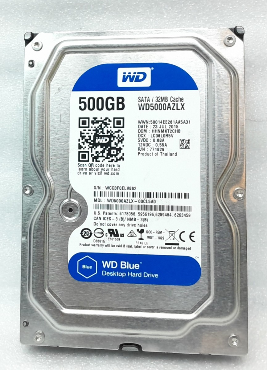 HDD SATA WD WD5000AZLX 500GB 4台 合計2TB WD Blue 500GB Desktop Hard Drive WD5000AZLX | eBay UK