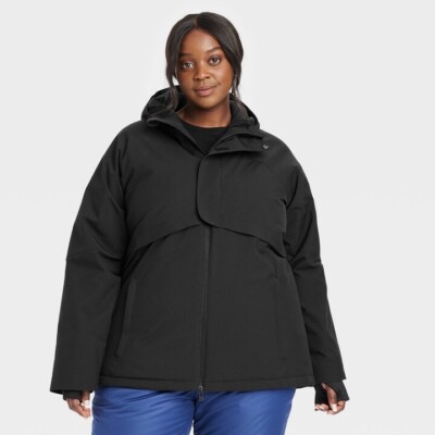 Women s All In Motion Cold Weather Heavy Winter Jacket Black  - Size 2XL