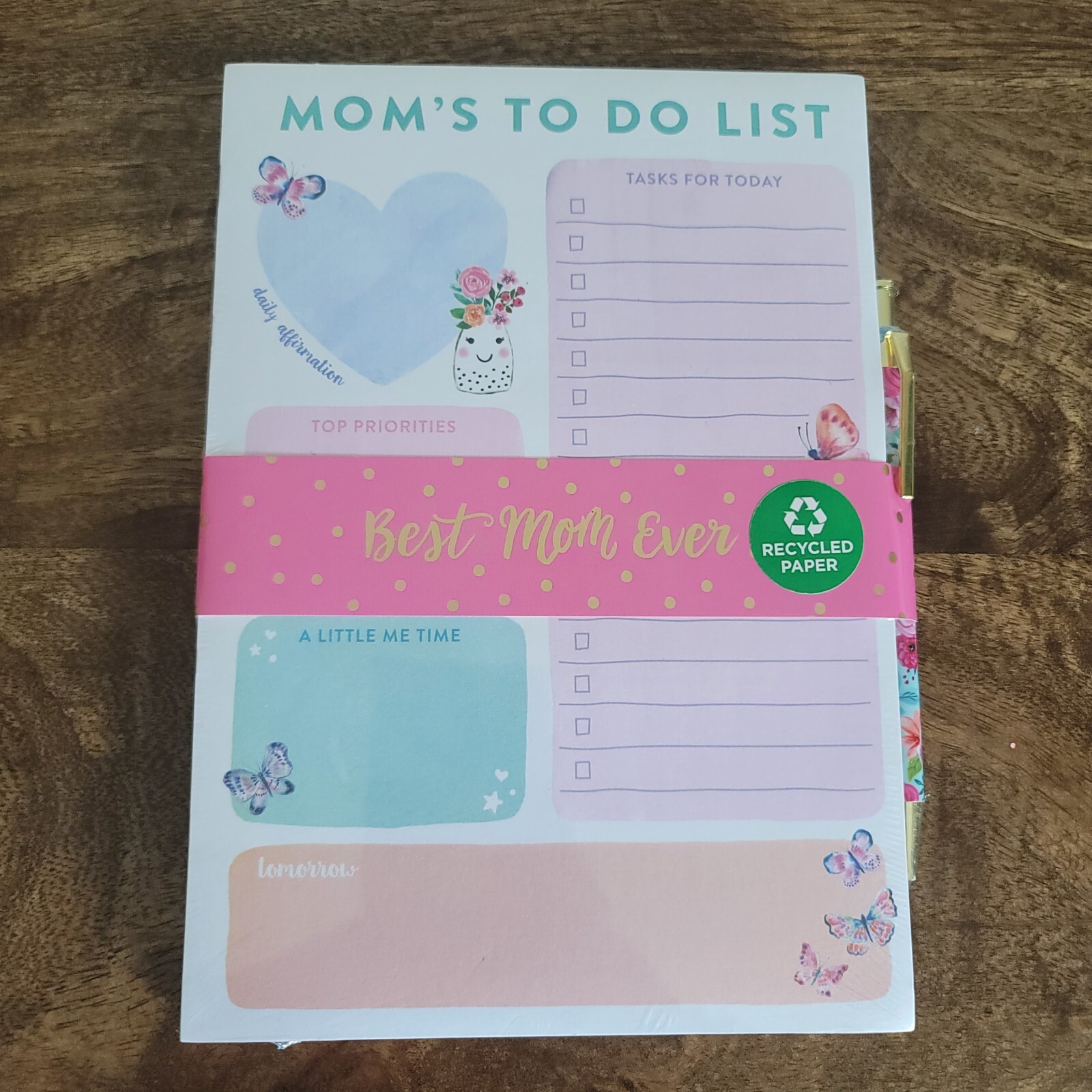Clementine Paper Inc Daily Chunky Desk Note Pad Planner Mom's To Do