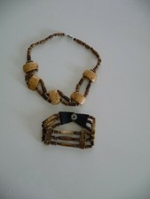 BOHEMIAN TRIBAL STYLE NECKLACE BRACELET SET