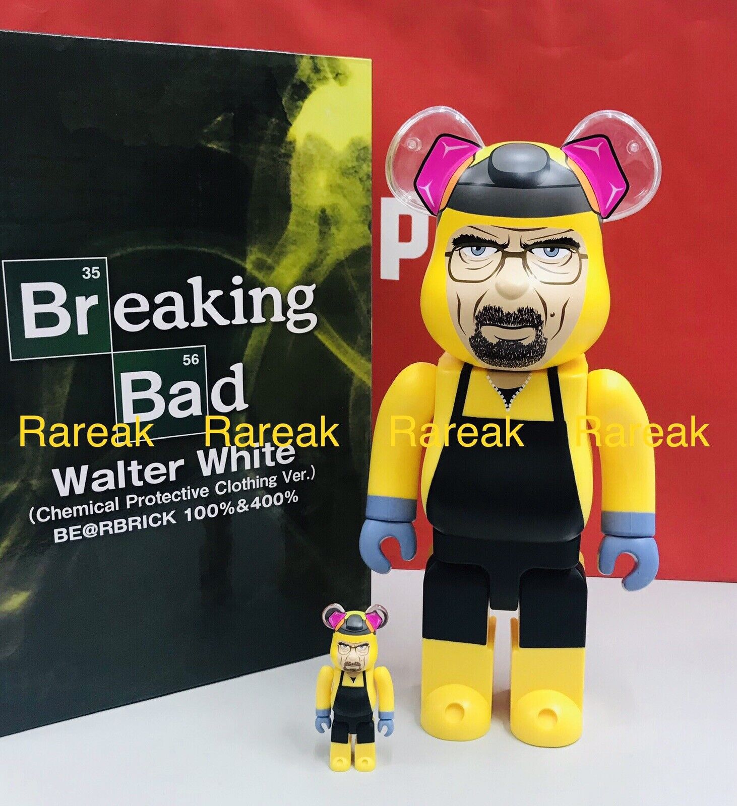 Medicom Bearbrick Breaking Bad Walter White 400% + 100% be@rbrick set