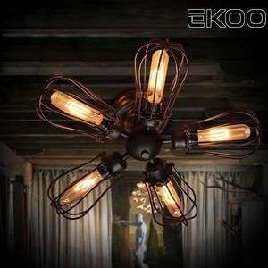 Retro Vintage Industrial Petal 5 Bulbs Pendant Lamp Steampunk
