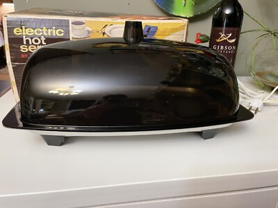 #ad 70s Hot Plate VTG MCM Electric Cornwall Retro Server Party Lidded #2615 W Box $28.00