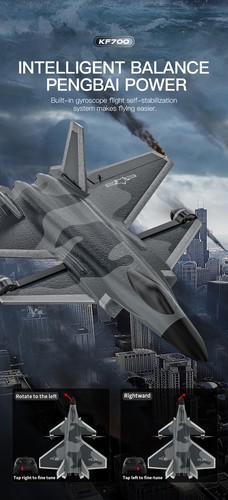 KF700 J-20 RC Segelflugzeug AirPlane 2.4G 6CH EPP Schaumstoff Gyro RTF Toys - Bild 15 von 24