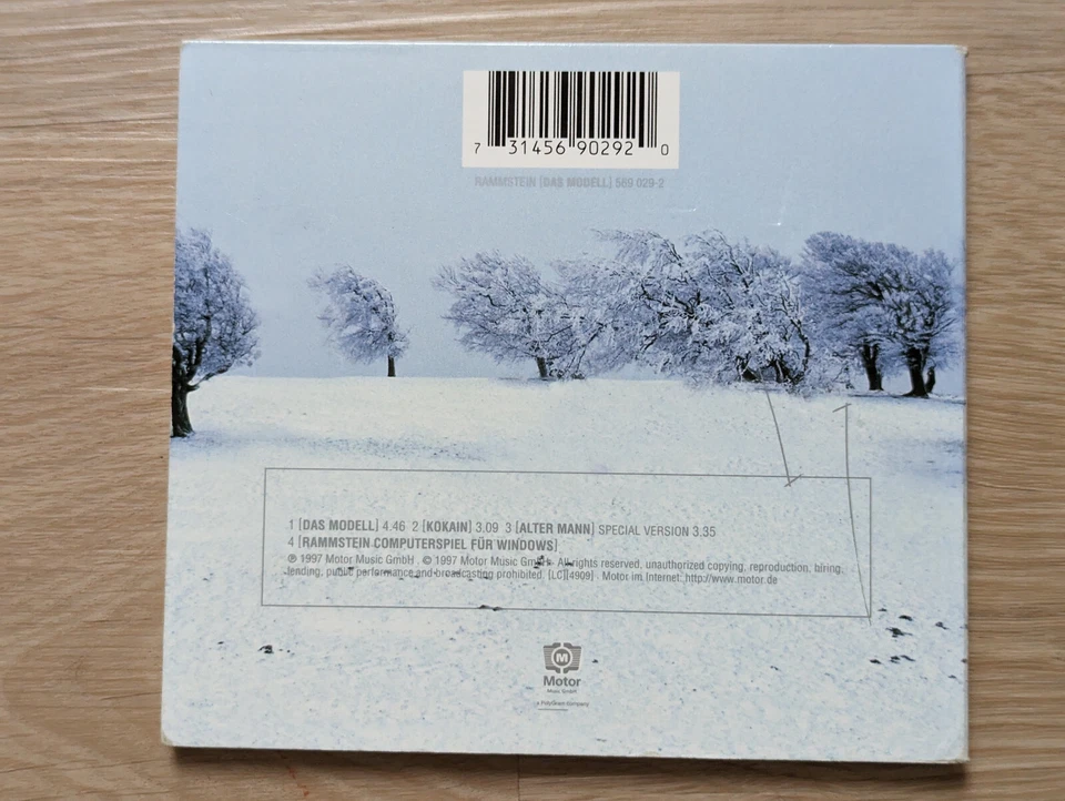 RAMMSTEIN Das Modell Single CD 1997 Limited Edition Digipak Rare - Bild 3 von 3
