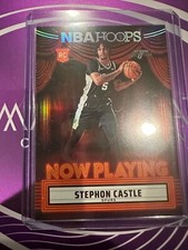 Stephon Castle NBA Hoops Now Playing Rookie Holo RC Spurs