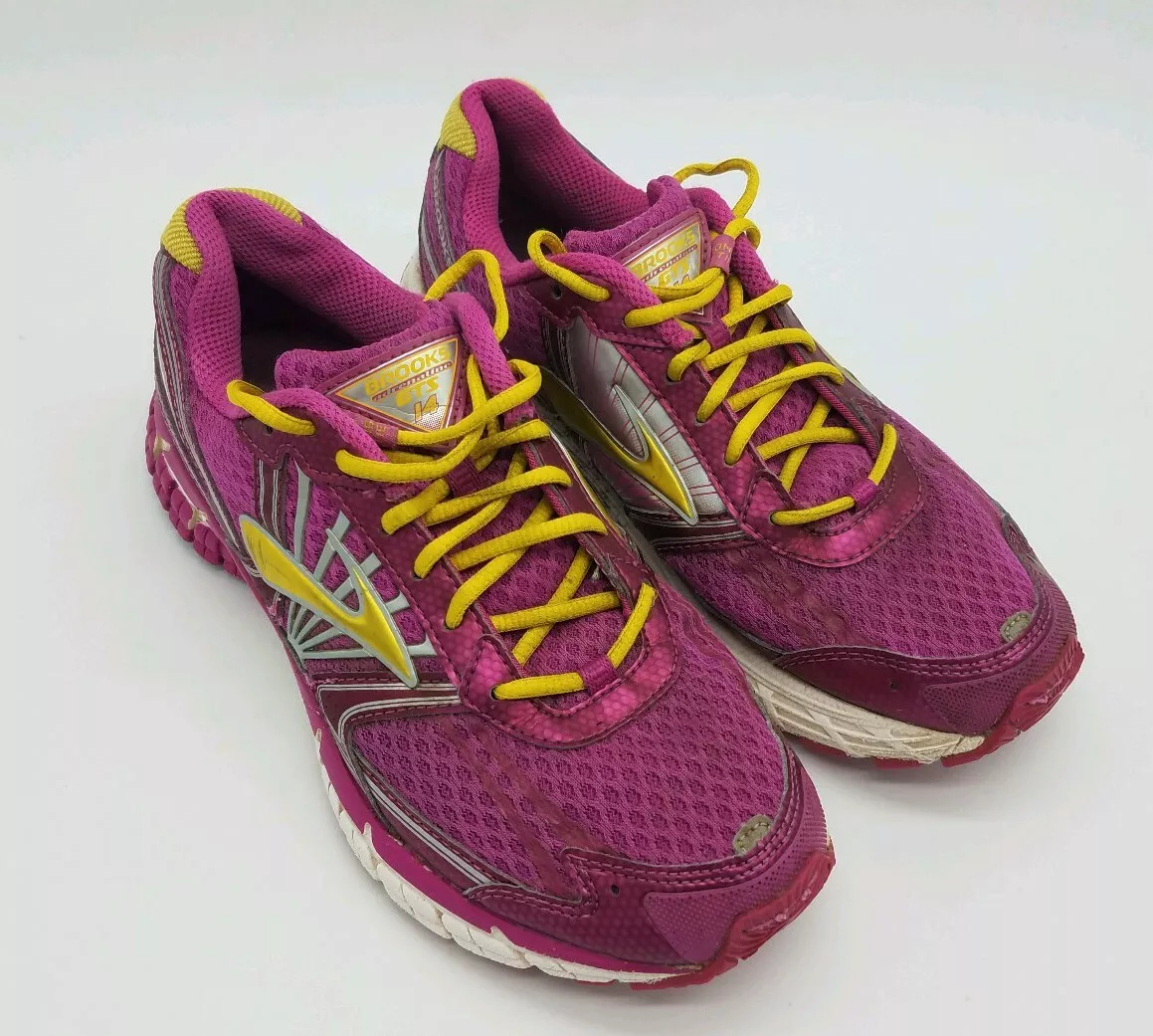 El uno al otro patrulla hipoteca Brooks Adrenaline GTS 14 Girls Running Shoes Pink and Yellow Size 5  Women&#039;s 6.5 | eBay