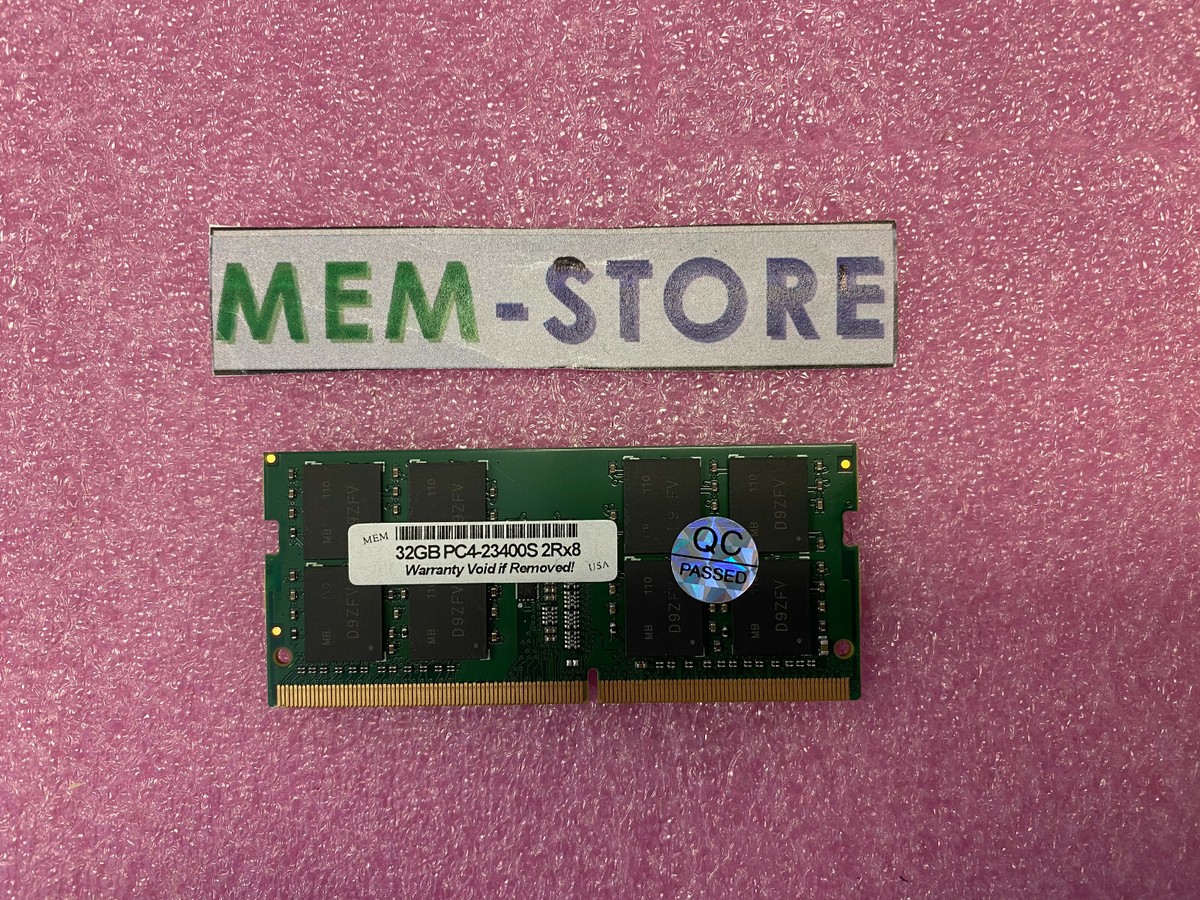 32GB DDR4 2933MHz PC4-23400 SODIMM Notebook RAM Dell XPS 15,17