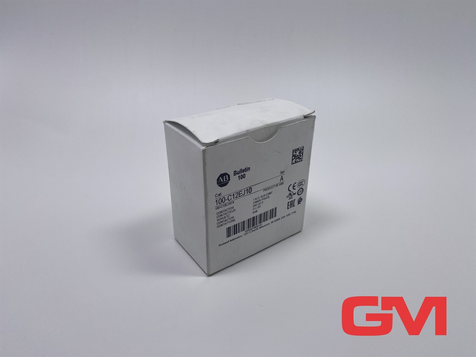 Allen-Bradley Contactor 100-C12EJ10 24V DC 1NO AC-3 12A Series A