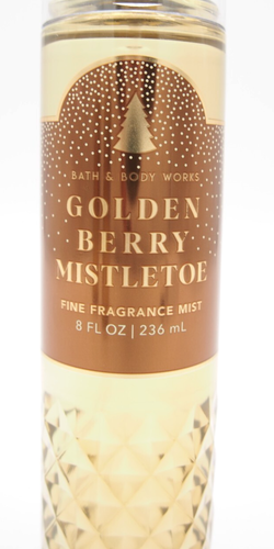 (6) Bath & Body Works GOLDEN BERRY MISTLETOE Geometric Fragrance Mist 8oz New - Picture 6 of 12