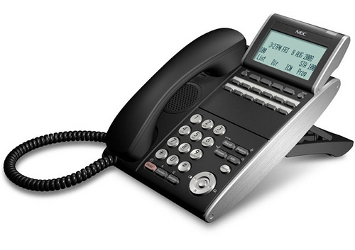 NEC DLV(XD)Z-Y(BK) DTL-12D-1 BK TEL DT300 Series Phone