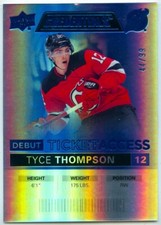 2021-22 UPPER DECK CREDENTIALS BLUE /99 #55 TYCE THOMPSON ROOKIE RAW (TL-7092)