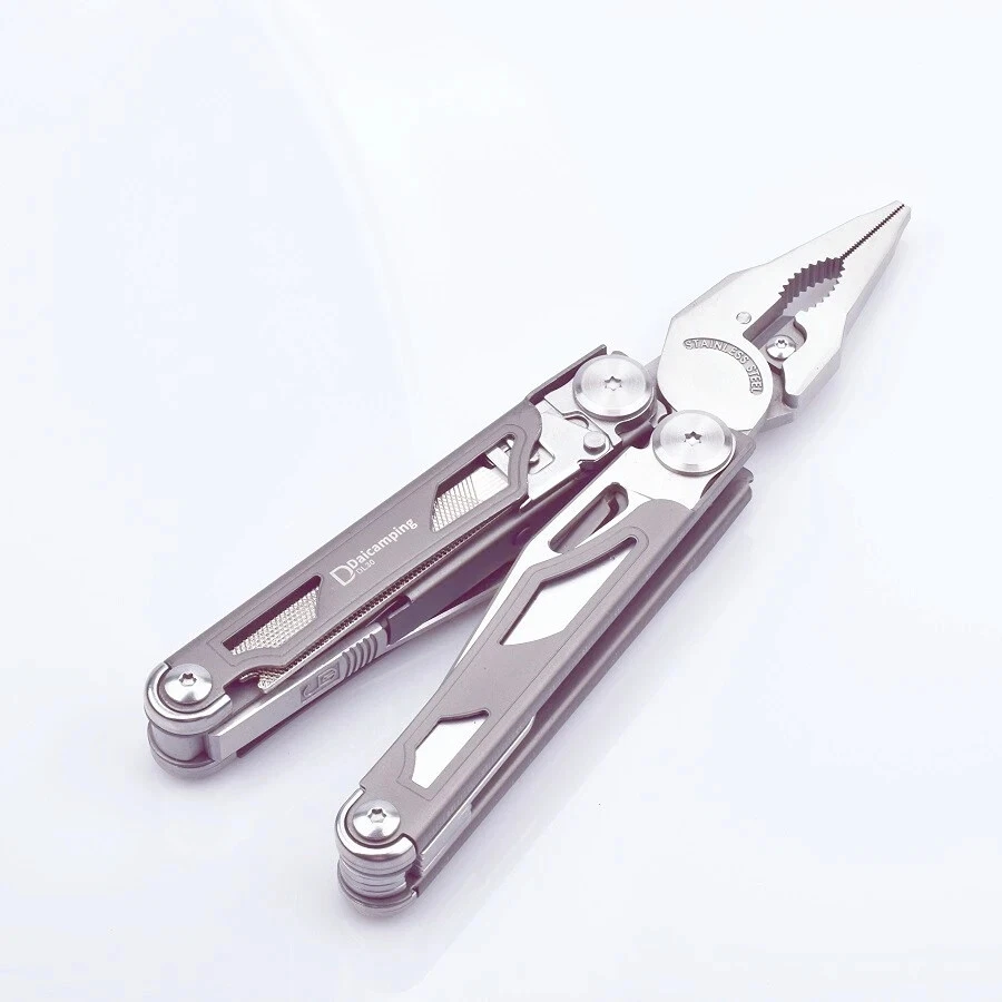 Compact Multi-Tool Knife with Scissors & Pliers for Survival Gear