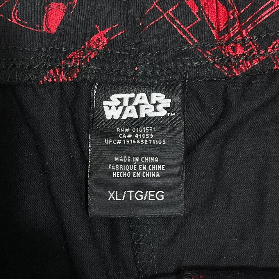 New-Star Wars Pajama Pants Black and Red PJs Soft Comfortable Flowy Size XL  NWT - Image 2 of 4