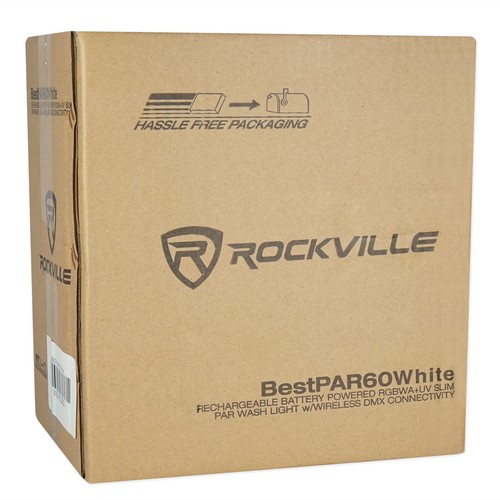6 Rockville BEST PAR 60 White Rechargeable Wash Lights w/Wireless DMX Controller - Picture 12 of 12