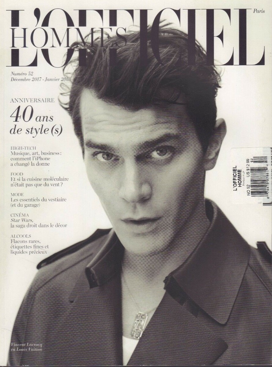 L'Officiel Hommes Paris December 2017 January 2018 Vincent lacrocq  012319DBF