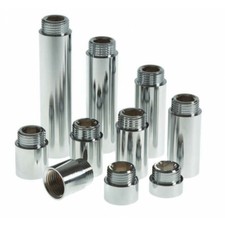 Chrome Radiator Valve Extension Chrome Plated Brass 10mm to 100mm long 1/2 BSP