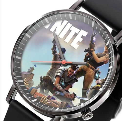OROLOGIO FORTNITE NERO DA POLSO ELEGANTE BAMBINO RAGAZZO MINUTI NON  NUMERATI | eBay