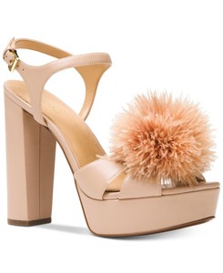 pom pom platform sandals