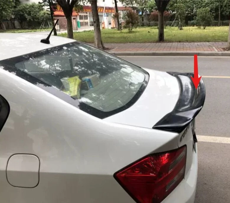 Alerón de techo ventana trasera negro plano 889H para Honda City 2007-2013 sedán Foto 4 de 4