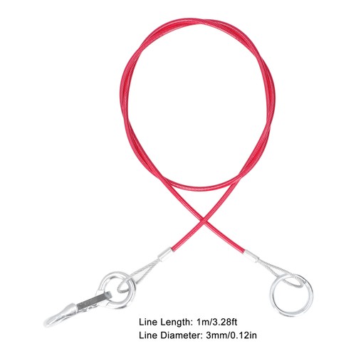 341302 Breakaway Trailer Cable 1m/3.28ft Long Universal Towing Safety Wire - Picture 4 of 22