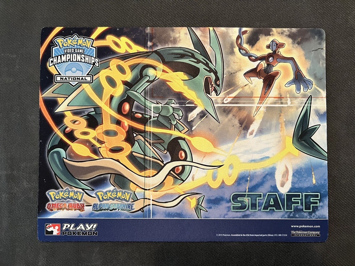Pokemon 2015 National Championships Mega Rayquaza Deoxys STAFF
