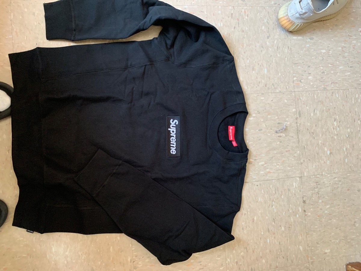 Supreme Box Logo Crewneck Black L (FW18) | eBay Supreme Box Logo Crewneck Black L (FW18) | eBay