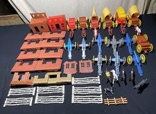 MPC LOW FORT WALLS WAGONS CANNONS LOT OF