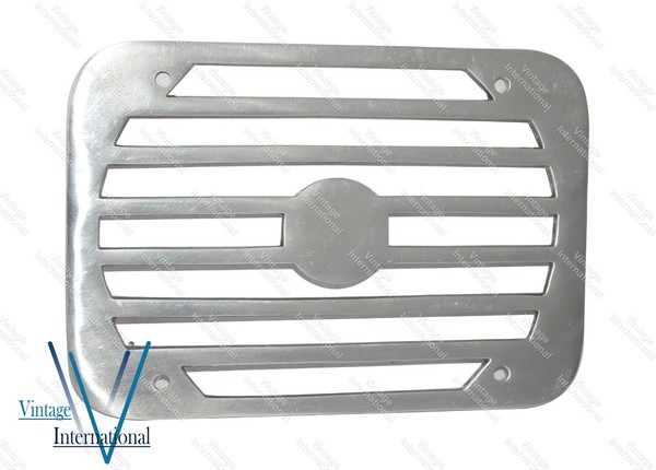 Vespa Seitenverkleidung Grill Alu Poliert VBB VNB VLB Super 150 Sprint Neu-image