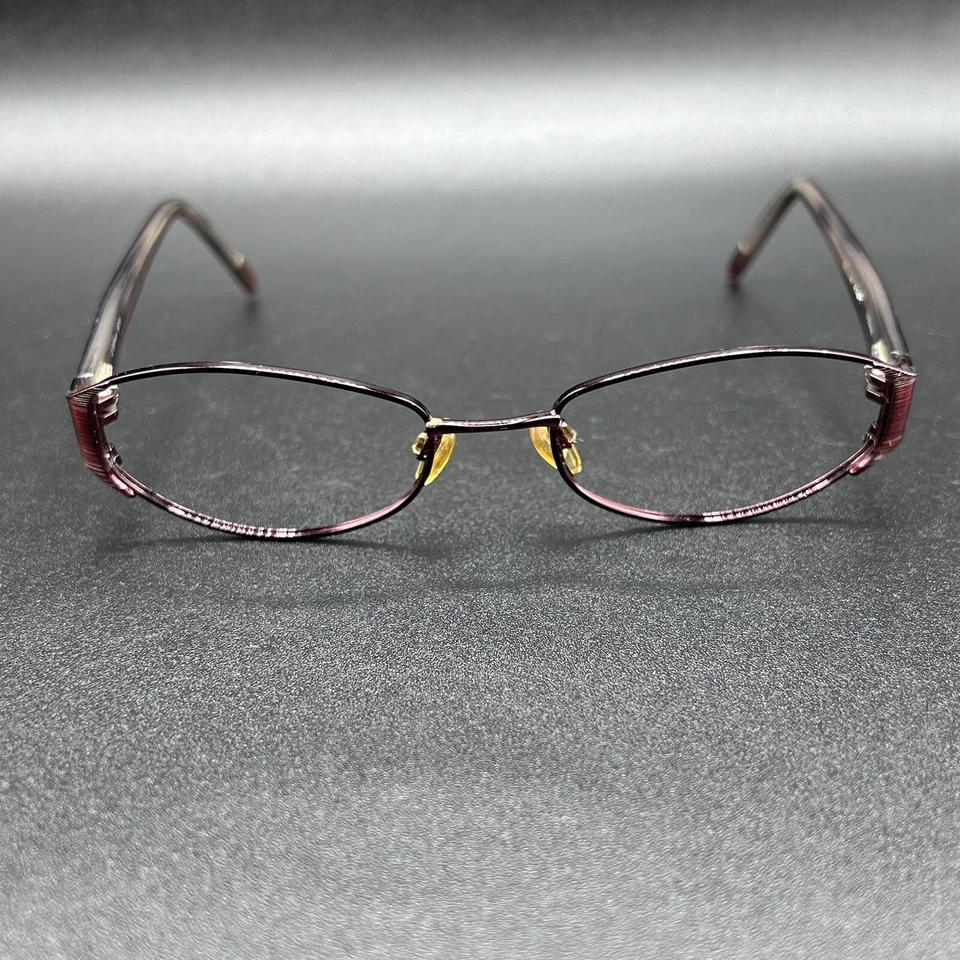 Marco de gafas Ellen Tracy Borealis Wine Flex 51-18-130 usado Foto 2 de 4