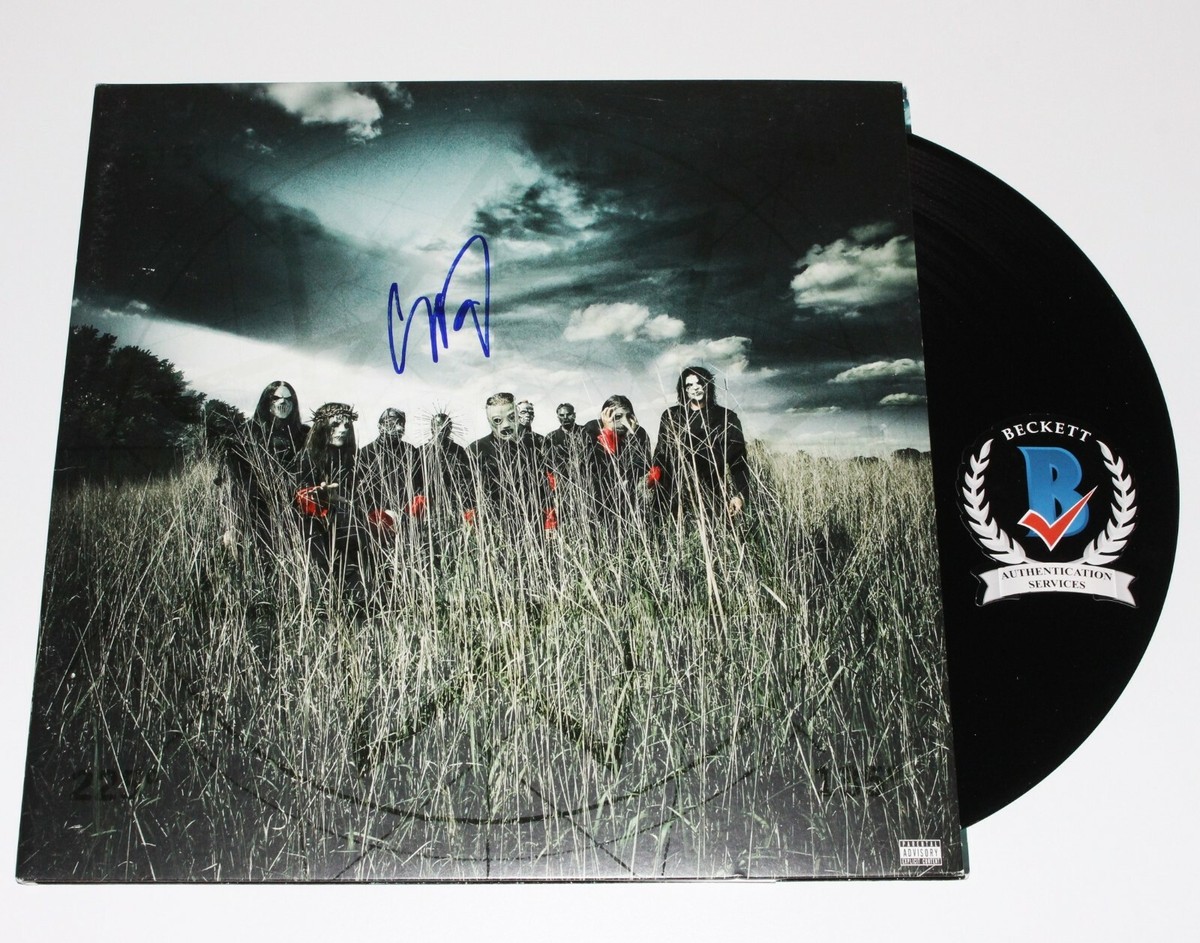 Slipknot Metal Band Signed All Hope Is Gone Album COA Exact Proof Autographed Vinyl Record Slipknot Metal Band Signed All Hope Is Gone Album COA Exact Proof Autographed Vinyl Record