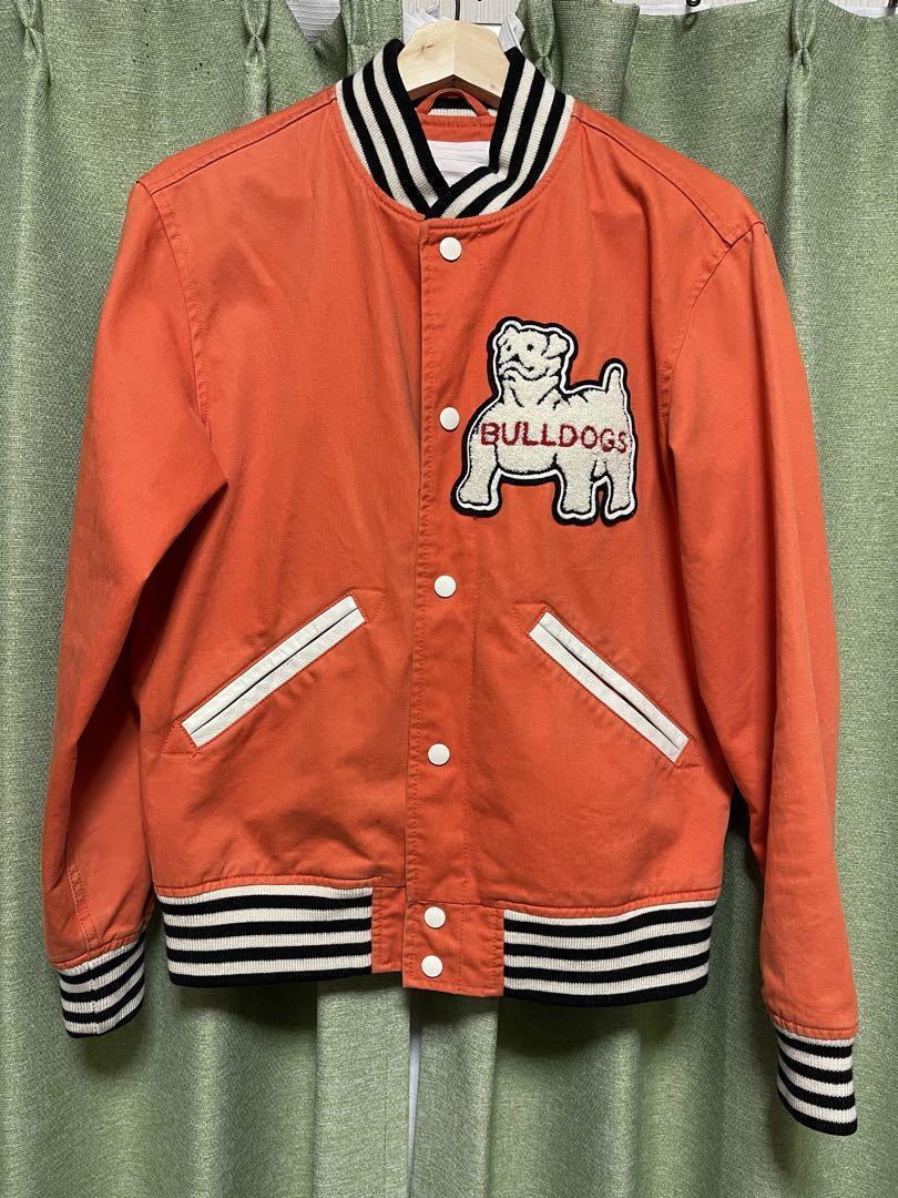 Bulldog Varsity Jacket Size S 2012 SS Orange Color Used Bulldog Varsity Jacket Size S 2012 SS Orange Color Used