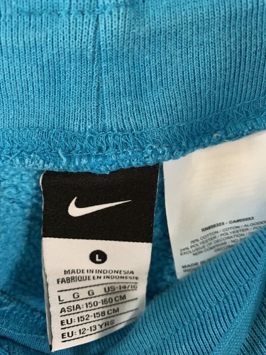 Nike Girls Juniors Sweatpants Blue Standard Fit Stretch size L - Picture 3 of 7