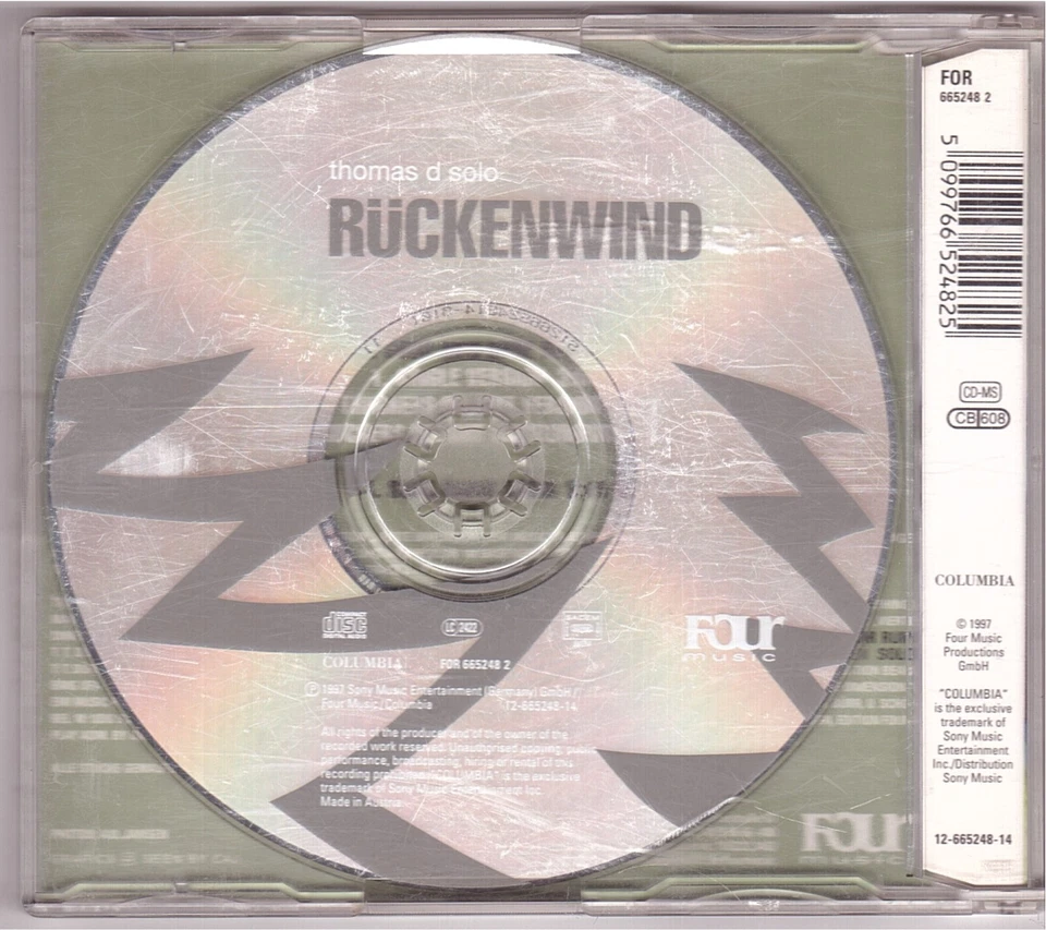 Thomas D & Good Men Gone Bad - Rückenwind (Maxi-CD 1997) - Bild 2 von 2