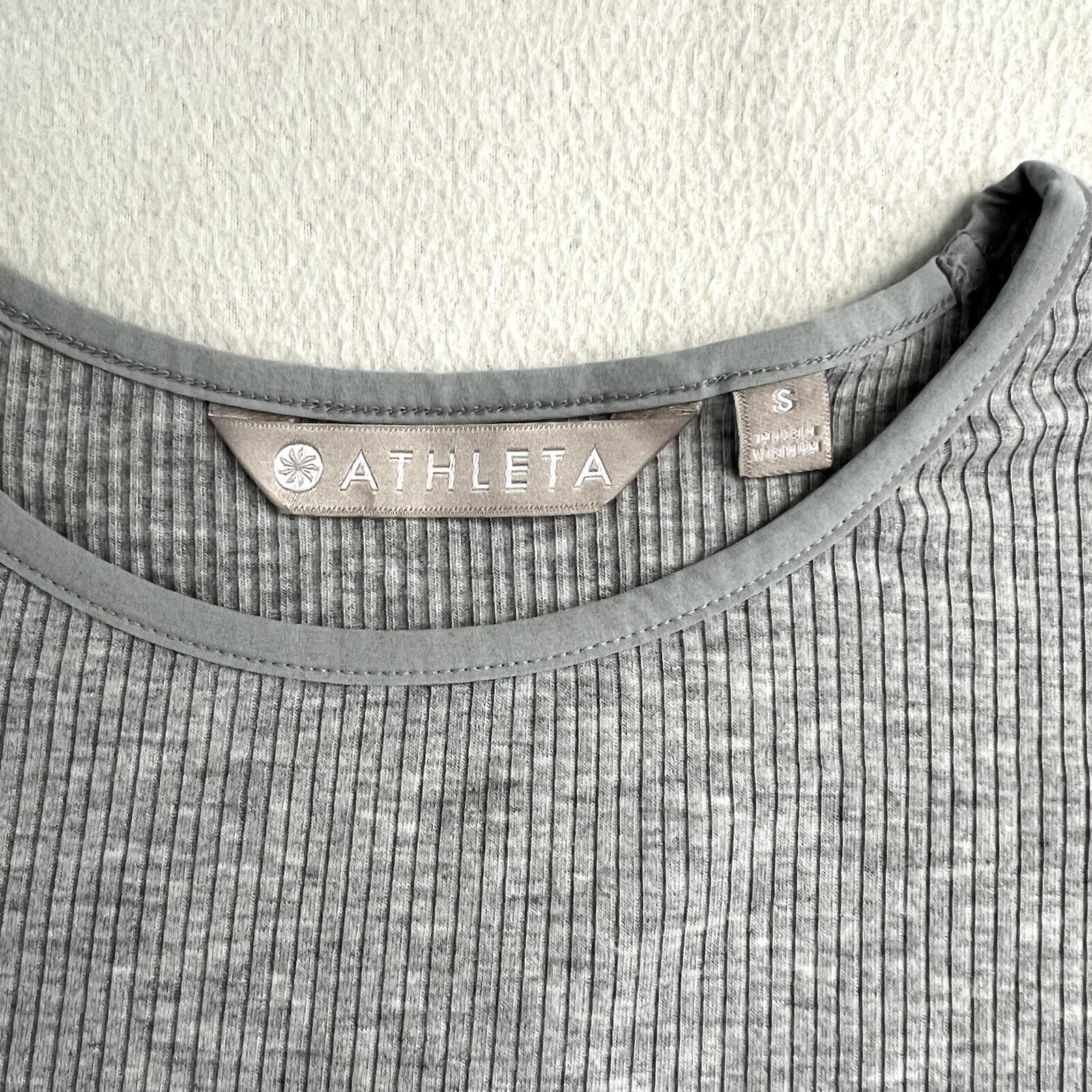 Athleta Sunstream Midi Dress Solid Grey Sleeveles… - image 3