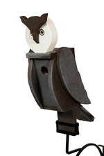 Owl Shaped Wooden Birdhouse - Amish Made in USA