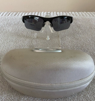 Oakley Flak Jacket Mirrored Sunglasses 03-915 in Jet Black 144MM Oakley Flak Jacket Mirrored Sunglasses 03-915 in Jet Black 144MM