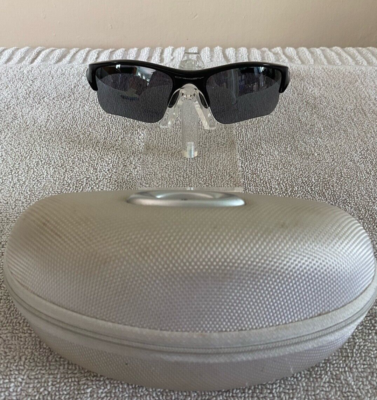 Oakley Flak Jacket Mirrored Sunglasses 03-915 in Jet Black 144MM