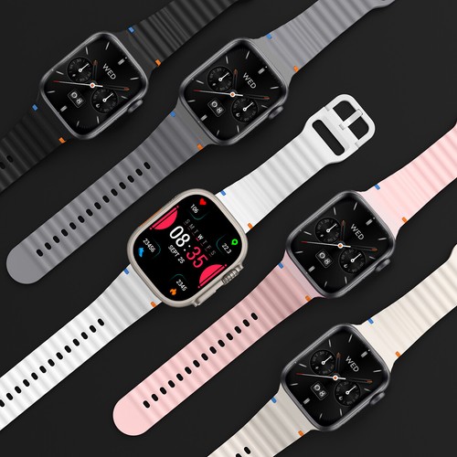 Silikonowy pasek do Apple Watch Series 10/9/8/7/6/5/4 Ultra 42/46/49mm pasek sportowy - Zdjęcie 8 z 25