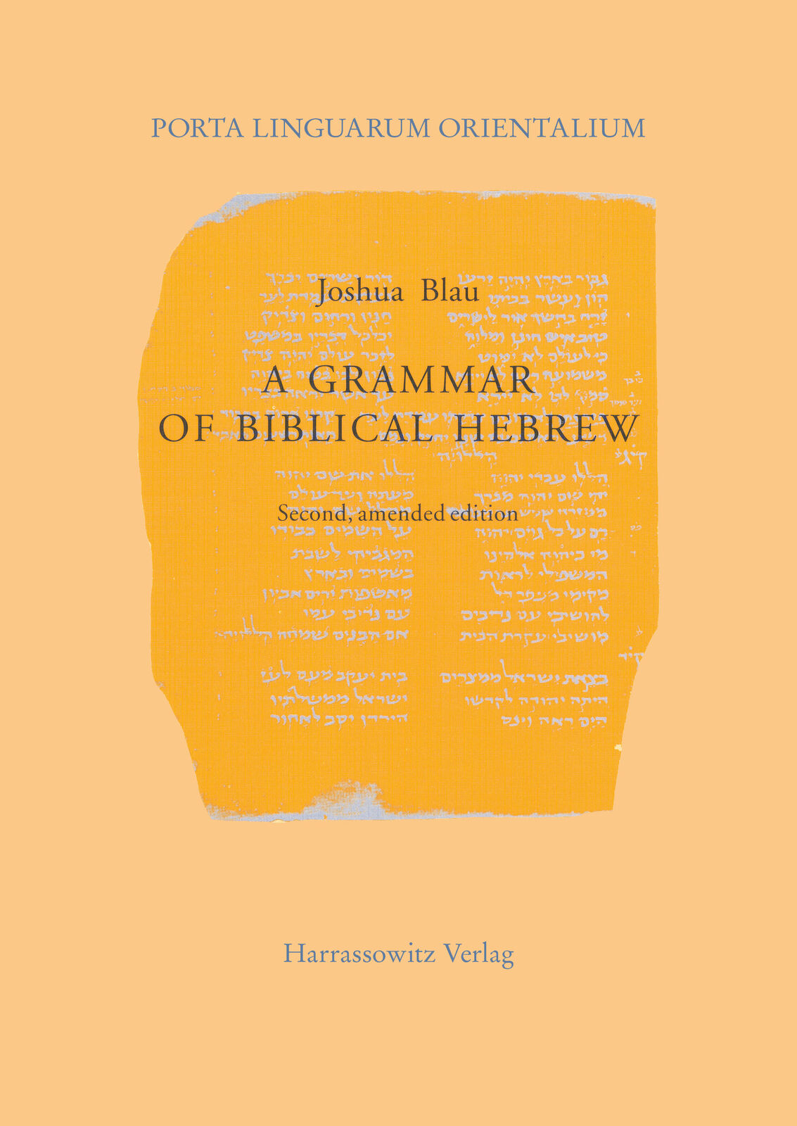 Thumbnail - Joshua Blau / A Grammar Of Biblical Hebrew