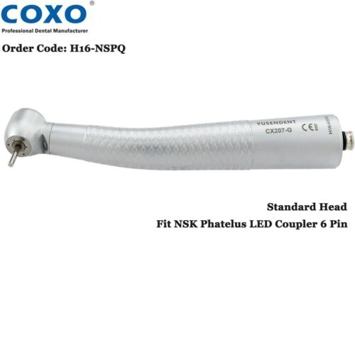 Turbina de mano de fibra óptica dental COXO CX207-G para acoplamiento KAVO Sirona NSK - Imagen 6 de 32