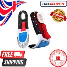 Work Boot Insoles Hiking Trainer Inner Soles Foot Inserts Support Silicone Gel