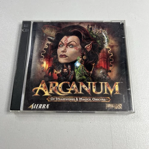 Arcanum of Steamworks & Magick Obscura Sierra Windows 95 / 98 PC CD-ROM Game