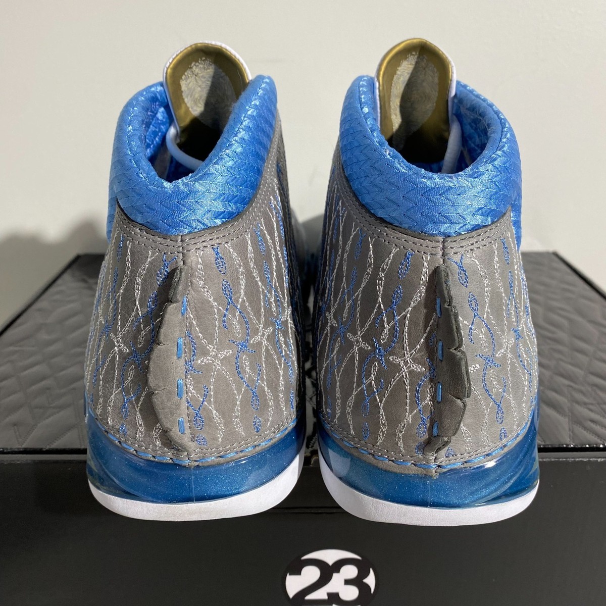 Size 12.5 - Air Jordan 23 Premier Titanium White UNC Blue 318474