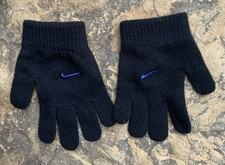 Nike Youth Winter Gloves. Black. Used. Blue Swoosh.