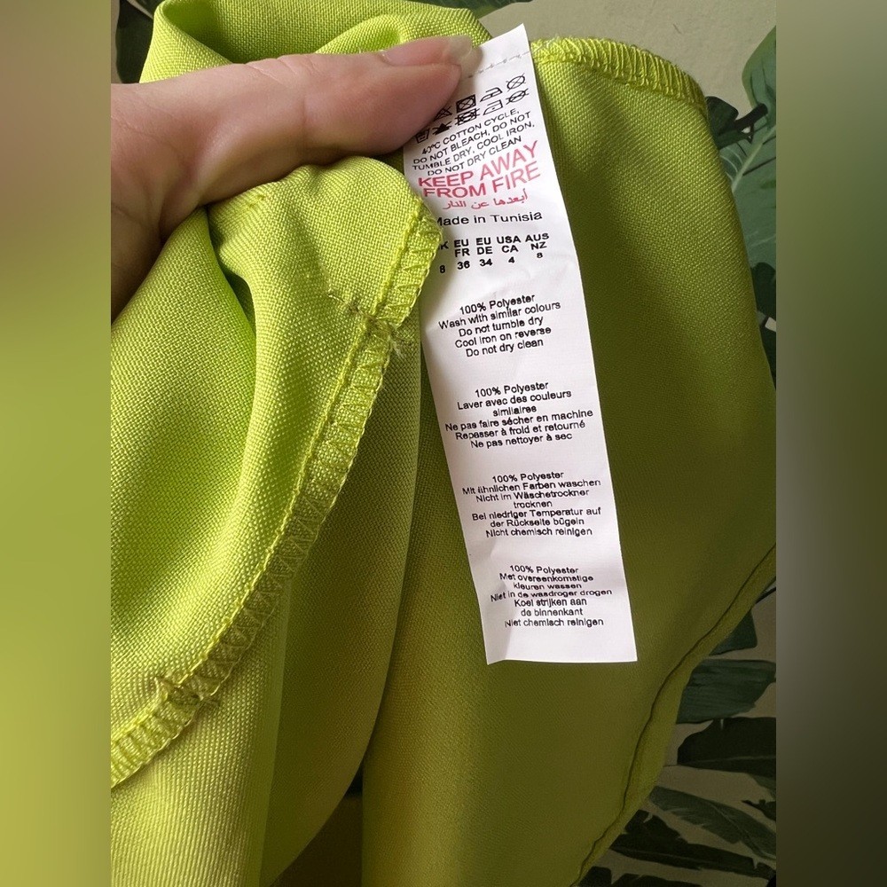 Prettylittlething Lime Green Basic Button Sleeve … - image 10